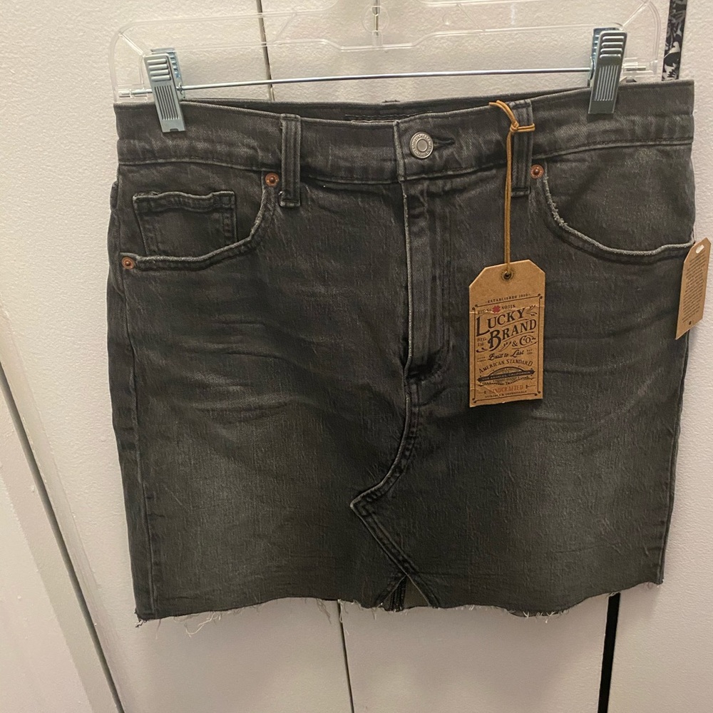 Lucky Brand Black Denim Skirt